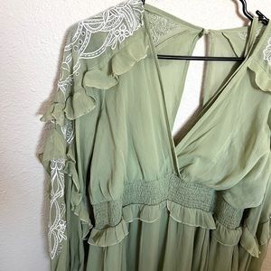 Green Maternity Dress/Gown